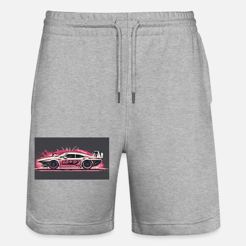 Voiture de course Splash - Short de jogging bio TRAINER Stanley/Stella unisexe - gris chiné