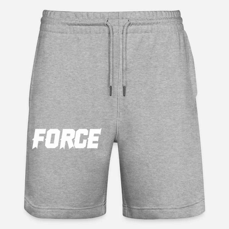 Force - Short de jogging bio TRAINER Stanley/Stella unisexe - gris chiné