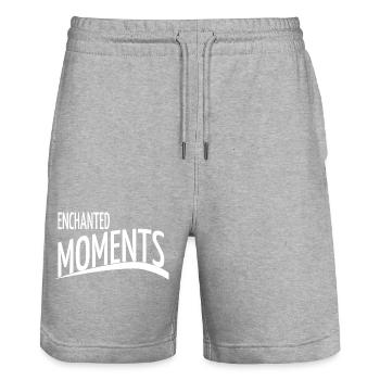 cool celebration of life magic of nature - Stanley/Stella Unisex Bio Joggingshorts Trainer  - Grau meliert - Vorne - Nik (191cm) & Marisol (170cm)