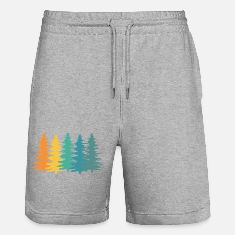 Cadeau rétro Forest Ranger - Short de jogging bio TRAINER Stanley/Stella unisexe - gris chiné