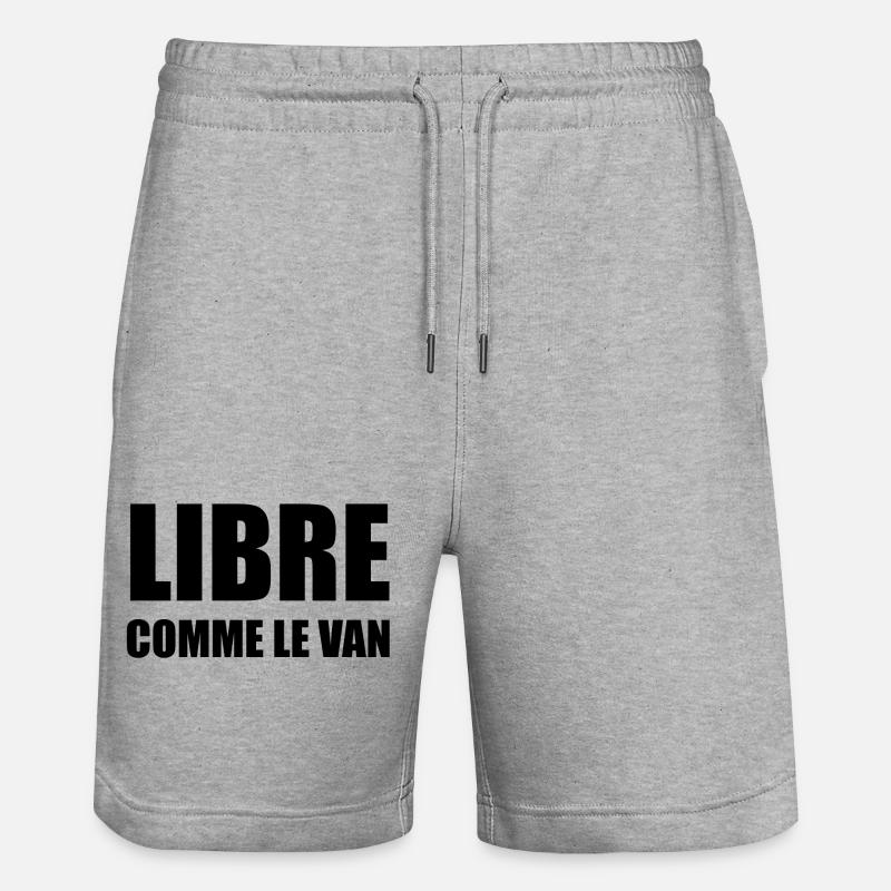 libre - Short de jogging bio TRAINER Stanley/Stella unisexe - gris chiné