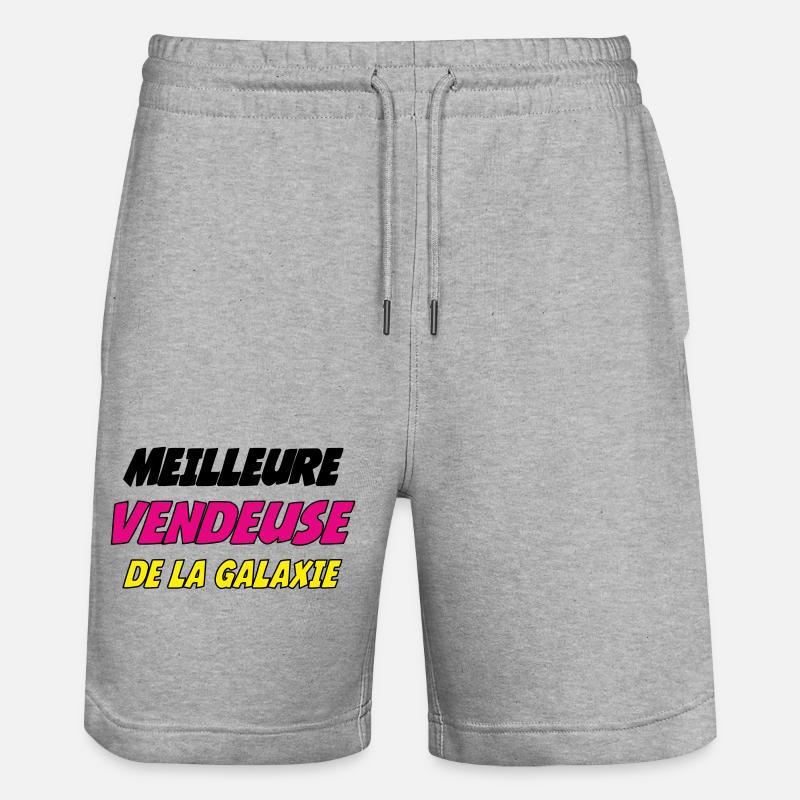 MEILLEURE VENDEUSE DE LA GALAXIE - Short de jogging bio TRAINER Stanley/Stella unisexe - gris chiné