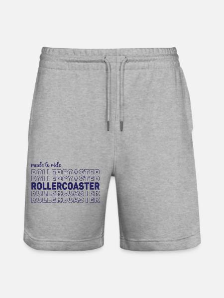 Made to ride rollercoaster - Stanley/Stella Unisex Bio Joggingshorts Trainer - Grau meliert
