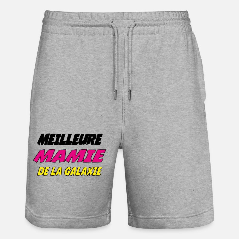 MEILLEURE MAMIE DE LA GALAXIE - Short de jogging bio TRAINER Stanley/Stella unisexe - gris chiné