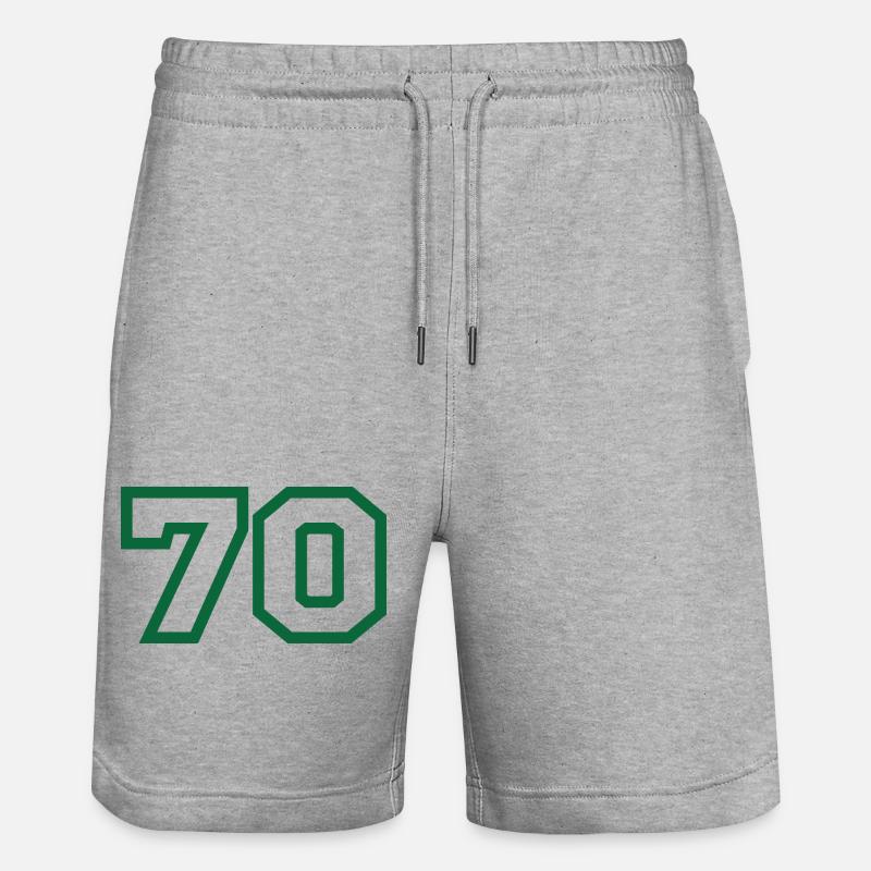 Numéro 70 sport - Short de jogging bio TRAINER Stanley/Stella unisexe - gris chiné