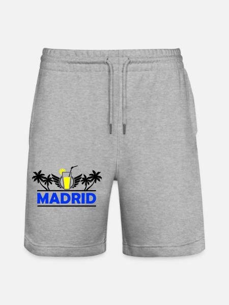 Madrid 2 - Stanley/Stella Trainer Unisex Organic Jogging Shorts - heather grey
