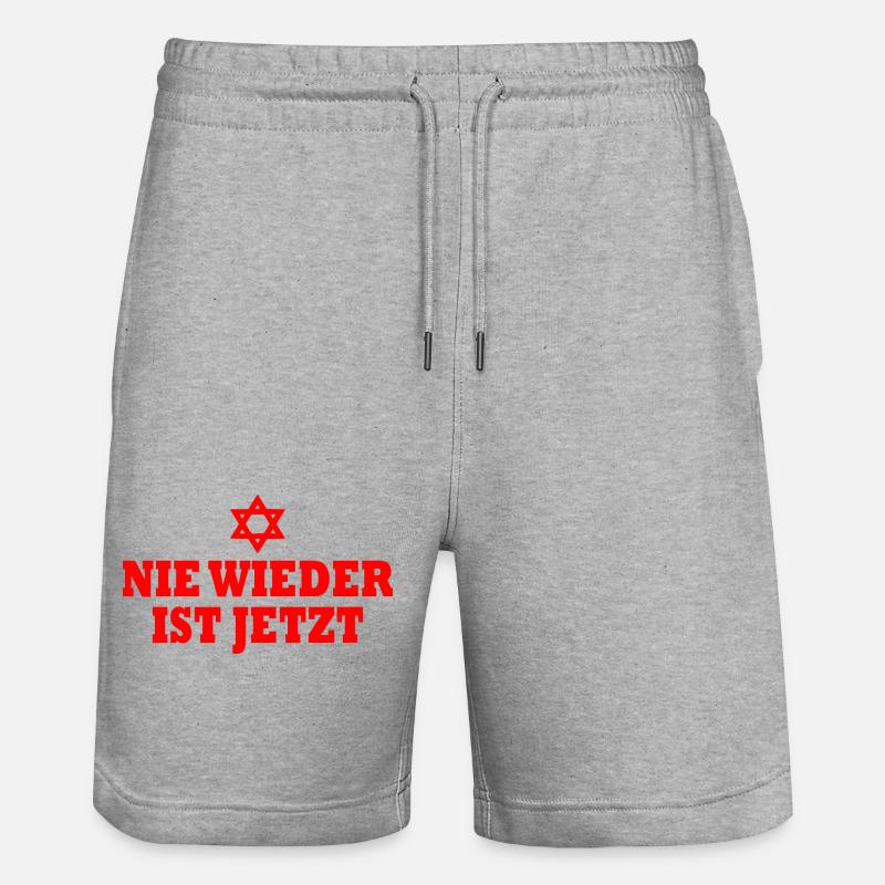 Plus jamais, c’est maintenant - Short de jogging bio TRAINER Stanley/Stella unisexe - gris chiné