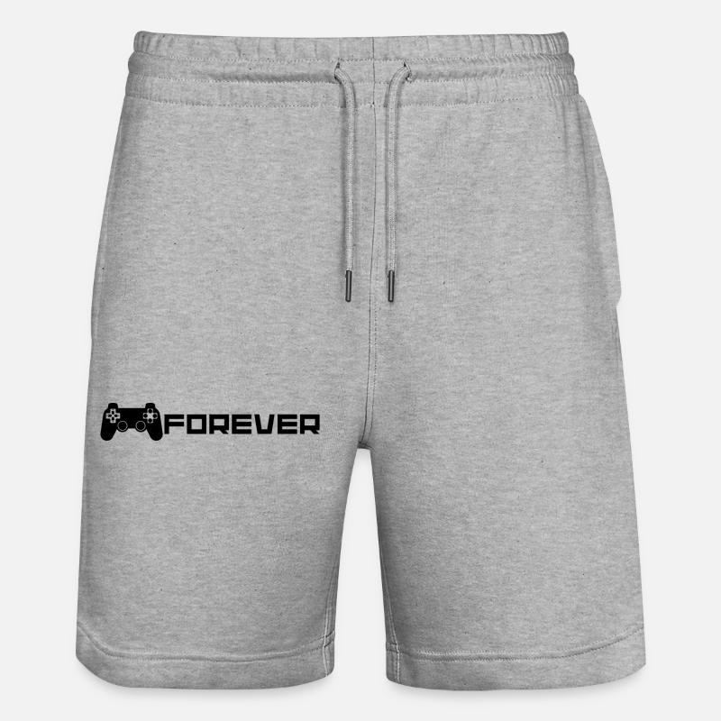 PLAY FOREVER - Short de jogging bio TRAINER Stanley/Stella unisexe - gris chiné