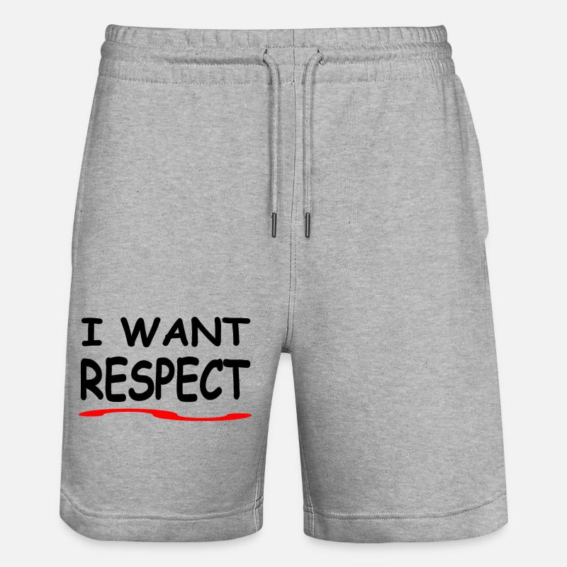 Respect - Short de jogging bio TRAINER Stanley/Stella unisexe - gris chiné