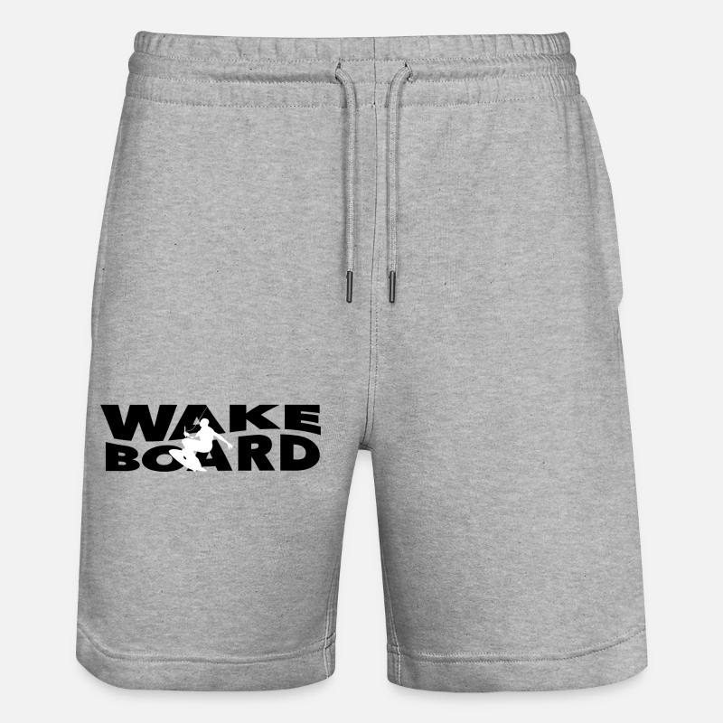 Lettrage de wakeboard - Short de jogging bio TRAINER Stanley/Stella unisexe - gris chiné