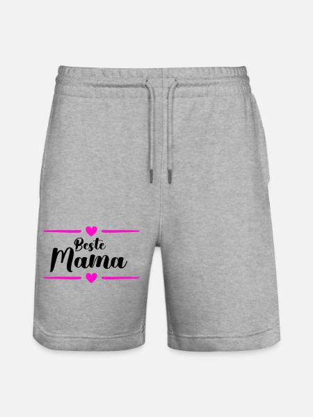 Best Mom - Stanley/Stella Trainer Unisex Organic Jogging Shorts - heather grey