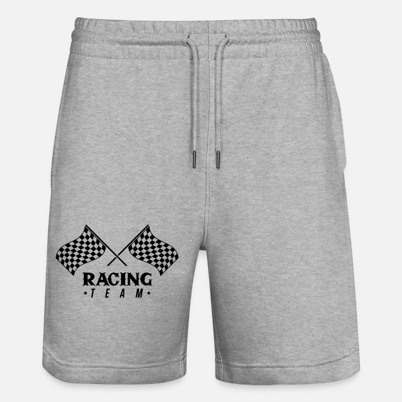 Équipe Racing Flag - Short de jogging bio TRAINER Stanley/Stella unisexe - gris chiné
