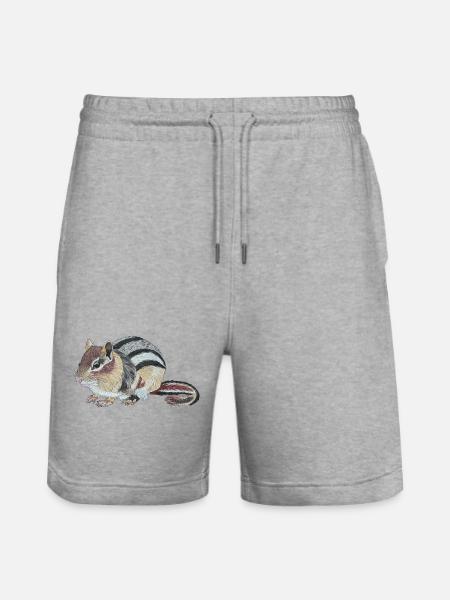 Chipmunk Chipmunk Cheek Squirrel Burunduk - Stanley/Stella Trainer Unisex Organic Jogging Shorts - heather grey
