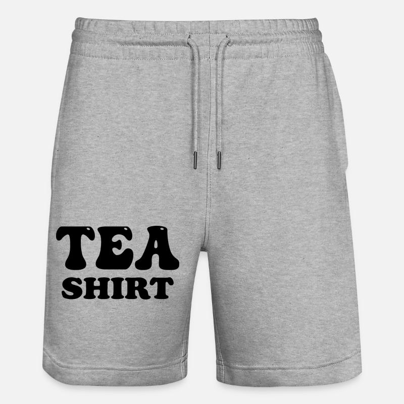 Thé Teashirt drôle - Short de jogging bio TRAINER Stanley/Stella unisexe - gris chiné