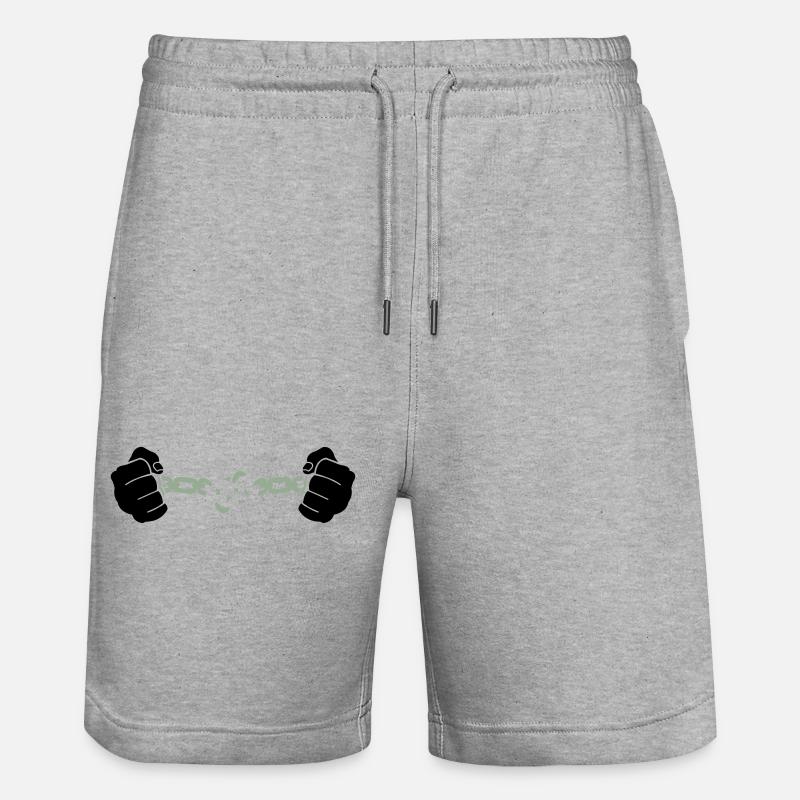 Chaîne à main - Short de jogging bio TRAINER Stanley/Stella unisexe - gris chiné