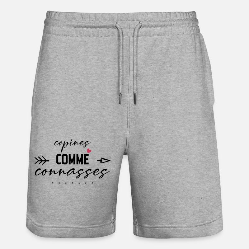copines comme connasses - Short de jogging bio TRAINER Stanley/Stella unisexe - gris chiné