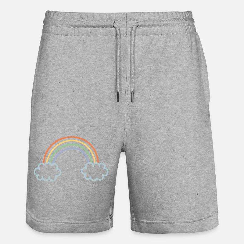 Teint arc-en-ciel - Short de jogging bio TRAINER Stanley/Stella unisexe - gris chiné