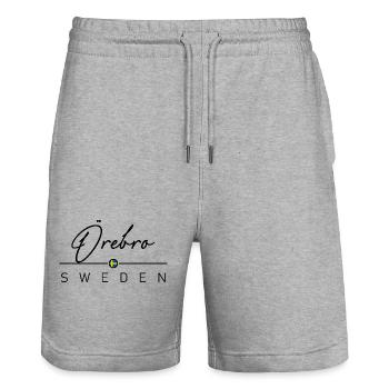 Schweden - Örebro - Suède - Sverige - Short de jogging bio TRAINER Stanley/Stella unisexe - gris chiné - Devant - Nik (191cm) & Marisol (170cm)