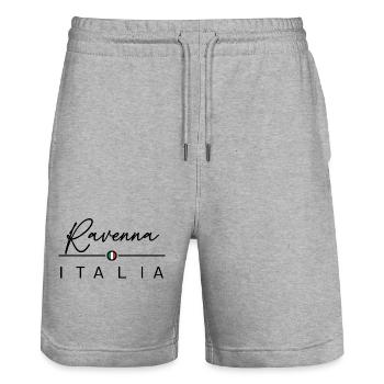 Italia - Ravenna - Italien - Italy - Stanley/Stella Trainer Unisex Organic Jogging Shorts - heather grey - Front - Nik (191cm) & Marisol (170cm)