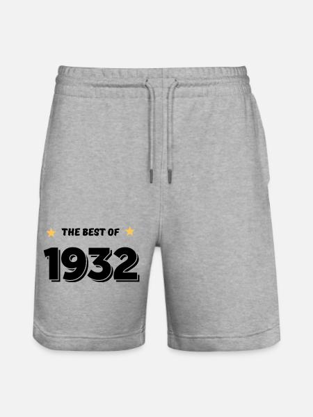 Best of 1932 - Stanley/Stella Trainer Unisex Organic Jogging Shorts - heather grey