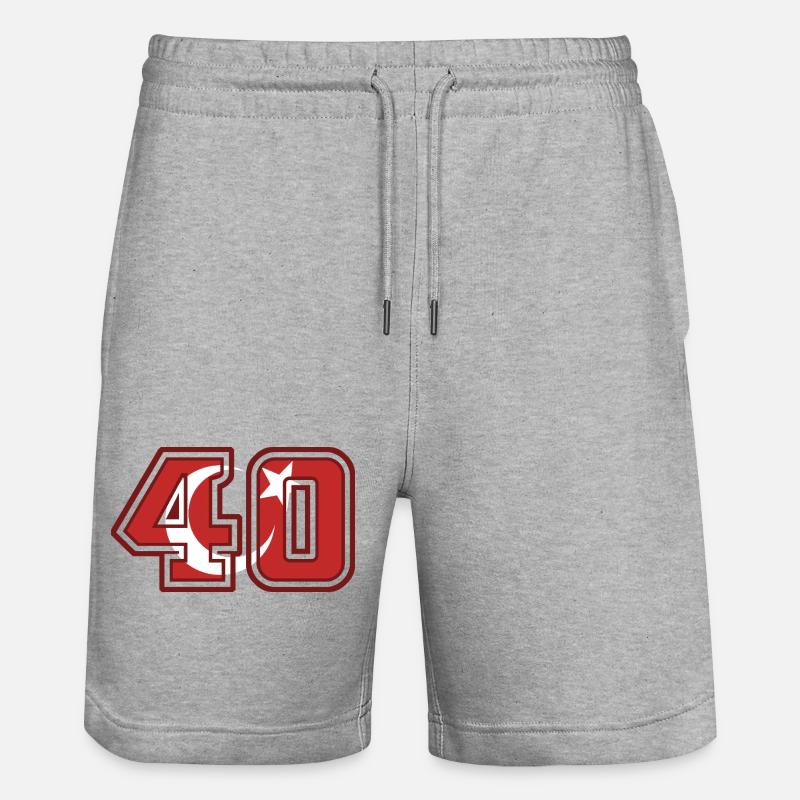 Kırşehir - Short de jogging bio TRAINER Stanley/Stella unisexe - gris chiné