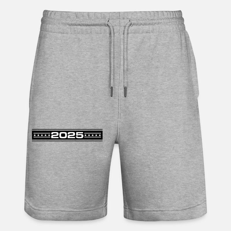 2025 Jahr Element - Stanley/Stella Unisex Bio Joggingshorts Trainer  - Grau meliert