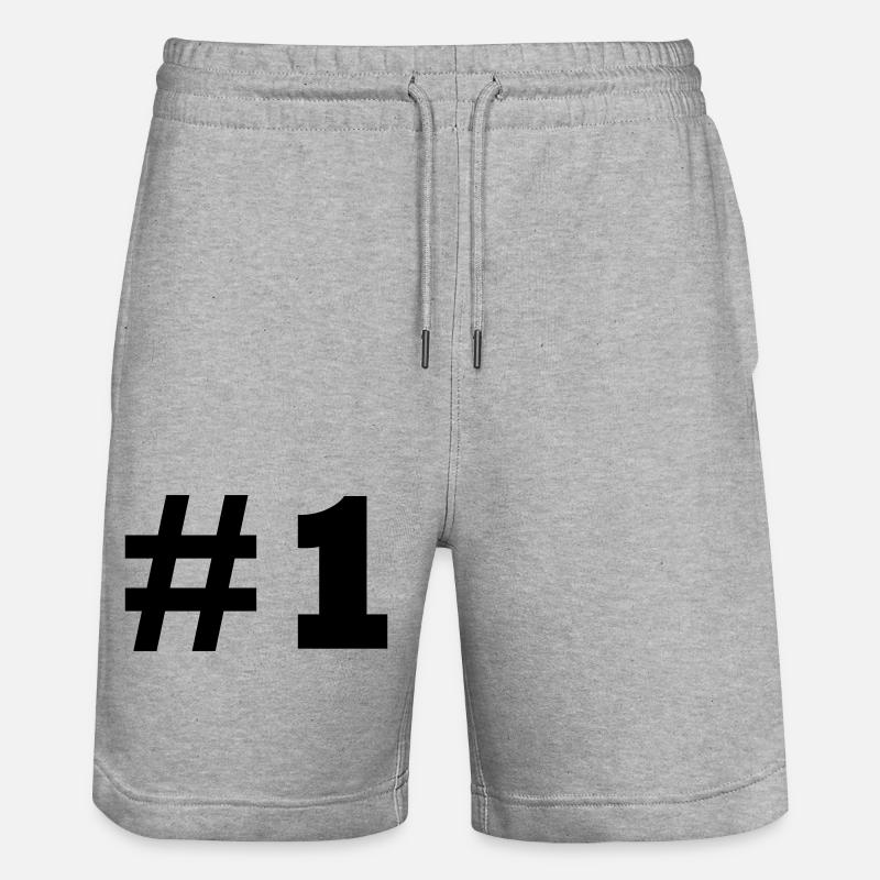 1 - Short de jogging bio TRAINER Stanley/Stella unisexe - gris chiné
