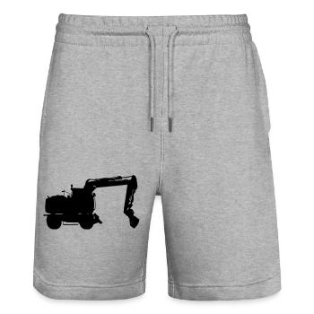 Bagger - Stanley/Stella Unisex Bio Joggingshorts Trainer  - Grau meliert - Vorne - Nik (191cm) & Marisol (170cm)