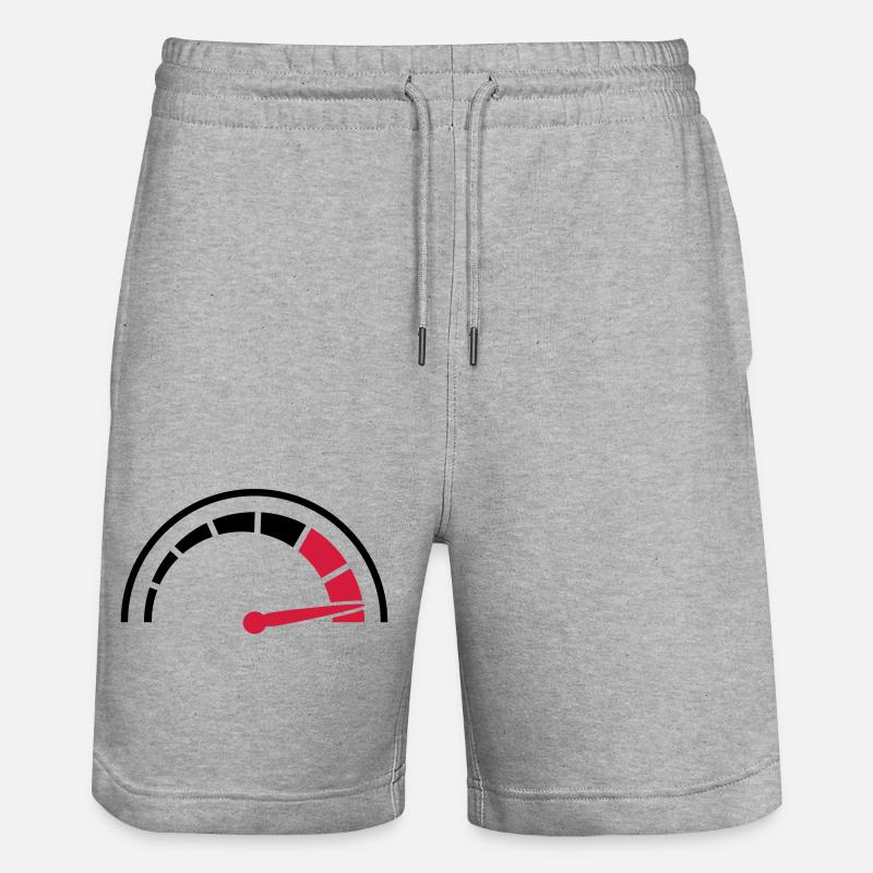 Pelouse rapide indicateur de vitesse - Short de jogging bio TRAINER Stanley/Stella unisexe - gris chiné