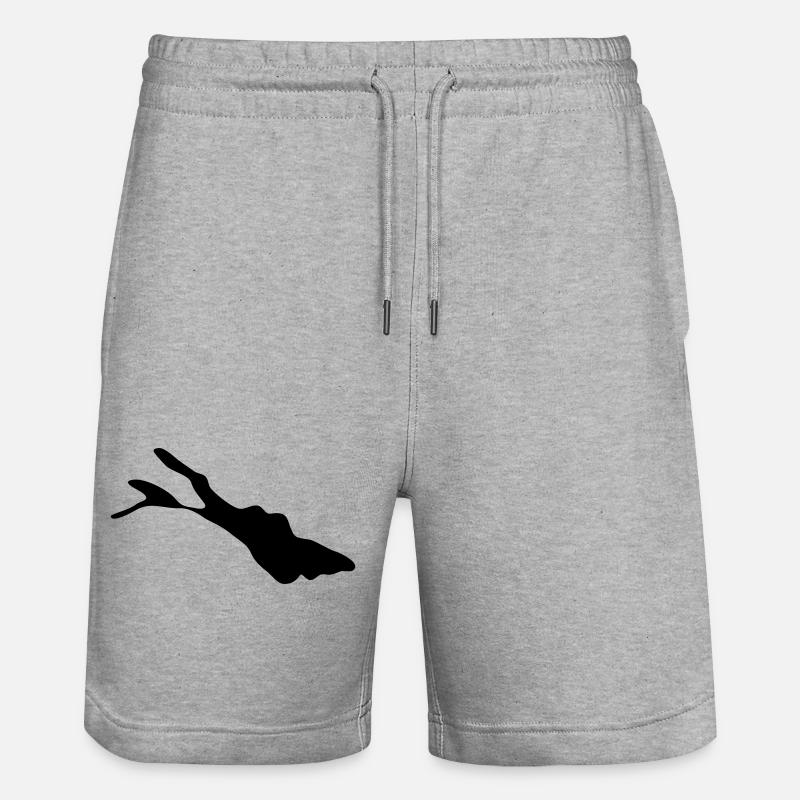 Bodensee - Stanley/Stella Unisex Bio Joggingshorts Trainer  - Grau meliert