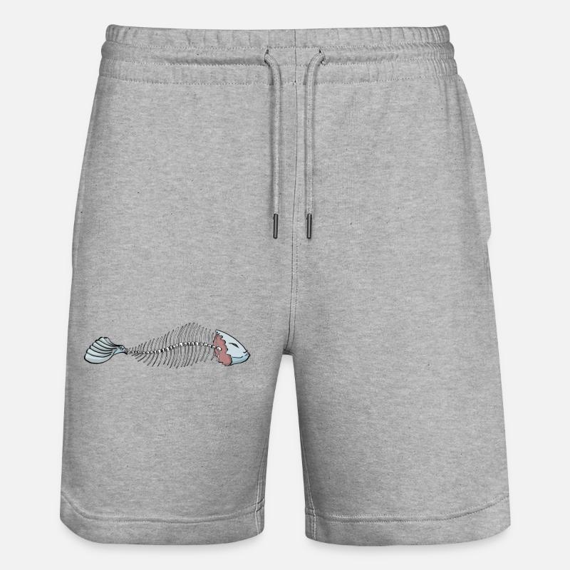 Fisch - Stanley/Stella Unisex Bio Joggingshorts Trainer  - Grau meliert