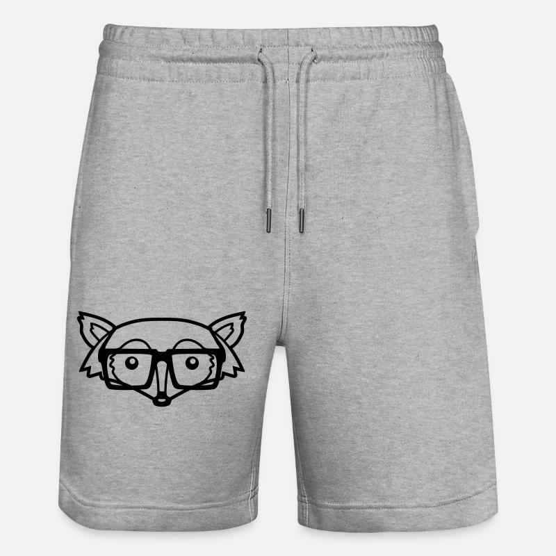 Tête design fuchs - Short de jogging bio TRAINER Stanley/Stella unisexe - gris chiné