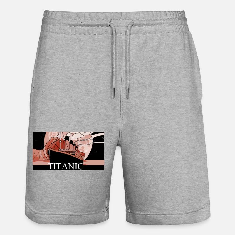 Titanic - Short de jogging bio TRAINER Stanley/Stella unisexe - gris chiné