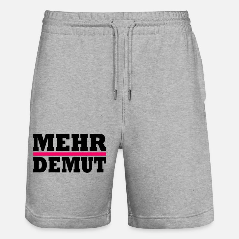 Humilité - Short de jogging bio TRAINER Stanley/Stella unisexe - gris chiné