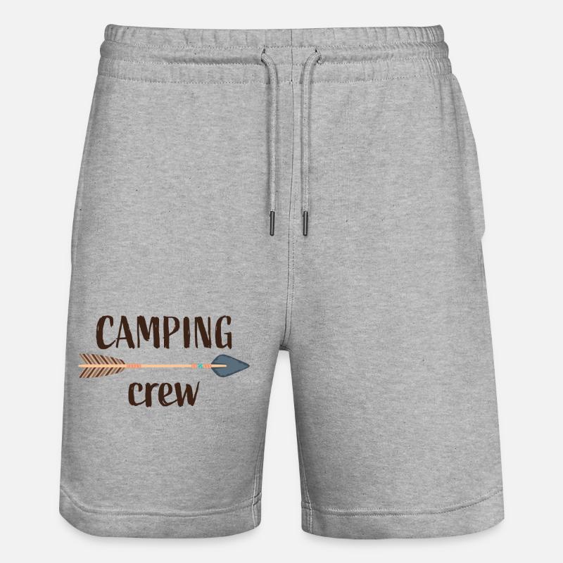 équipage de camping - Short de jogging bio TRAINER Stanley/Stella unisexe - gris chiné