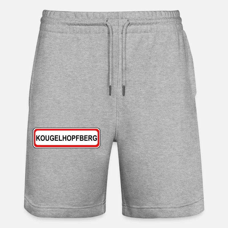 Kougelhopfberg - Short de jogging bio TRAINER Stanley/Stella unisexe - gris chiné
