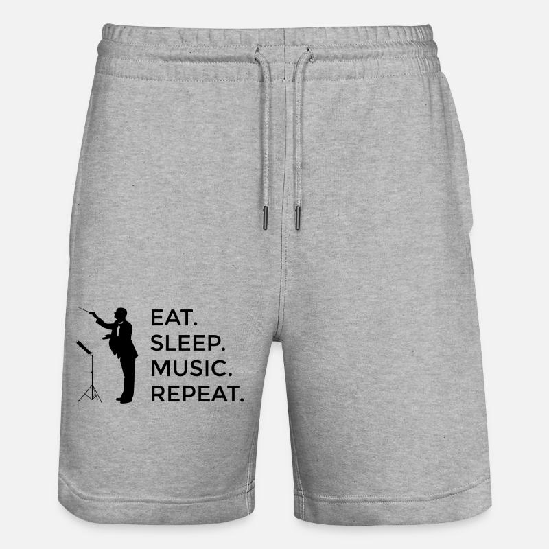 Dirigenten Dirigent Musik Dirigieren Geschenk - Stanley/Stella Unisex Bio Joggingshorts Trainer  - Grau meliert