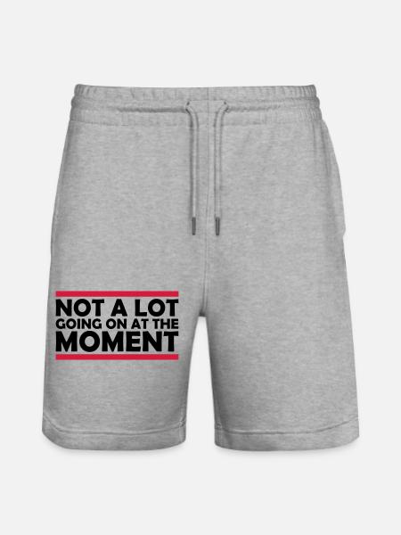 Not much going on - Stanley/Stella Trainer Unisex Organic Jogging Shorts - heather grey