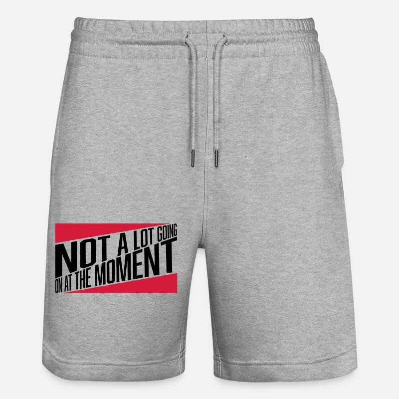 Not much going on - Stanley/Stella Trainer Unisex Organic Jogging Shorts - heather grey