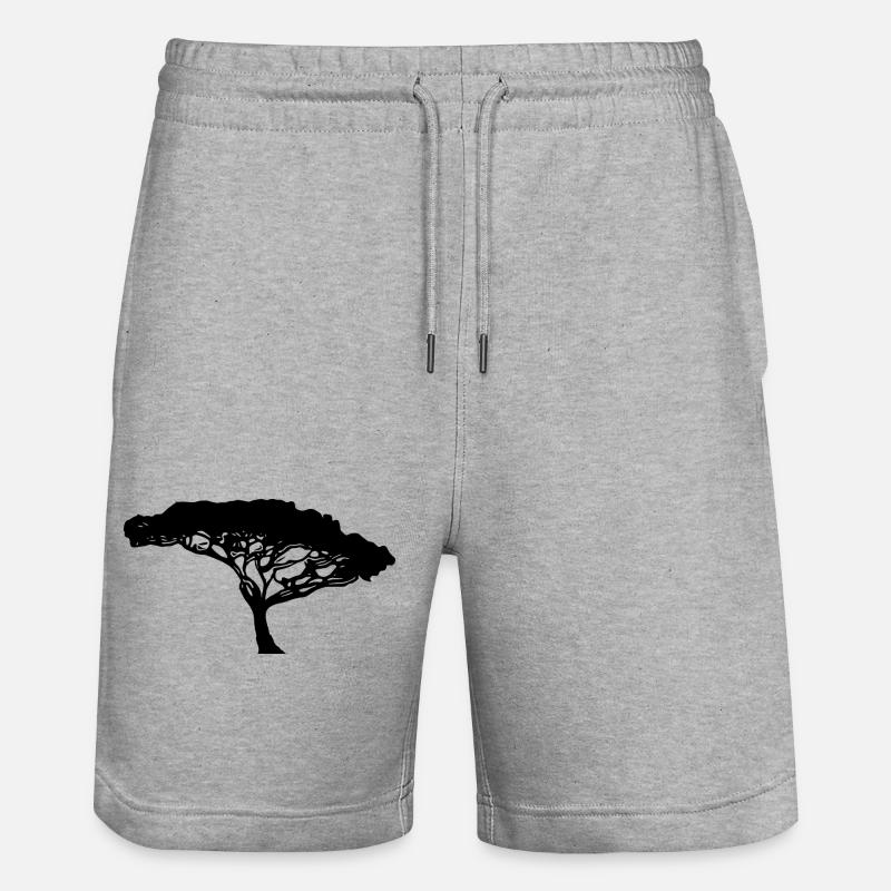 Wunderschöner Baum des Lebens - Stanley/Stella Unisex Bio Joggingshorts Trainer  - Grau meliert