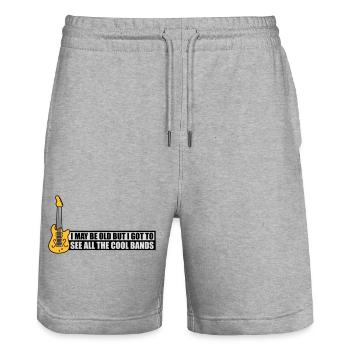 I may be old - Stanley/Stella Unisex Bio Joggingshorts Trainer  - Grau meliert - Vorne - Nik (191cm) & Marisol (170cm)