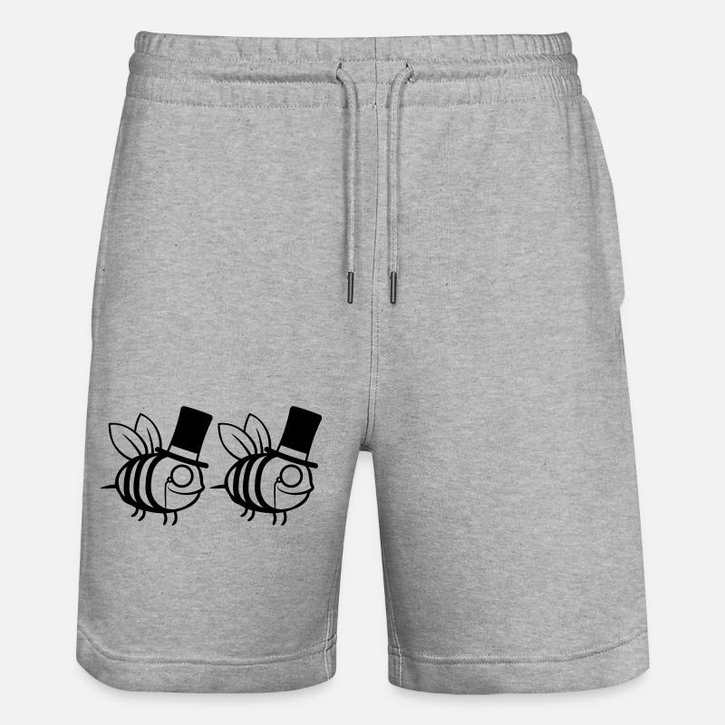 Friends Team Bees Men - Short de jogging bio TRAINER Stanley/Stella unisexe - gris chiné