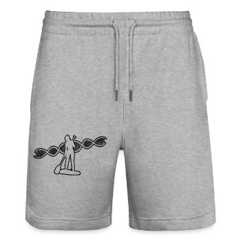 Stand Up Paddling Girl Funny Saying Surfing - Stanley/Stella Trainer Unisex Organic Jogging Shorts - heather grey - Front - Nik (191cm) & Marisol (170cm)