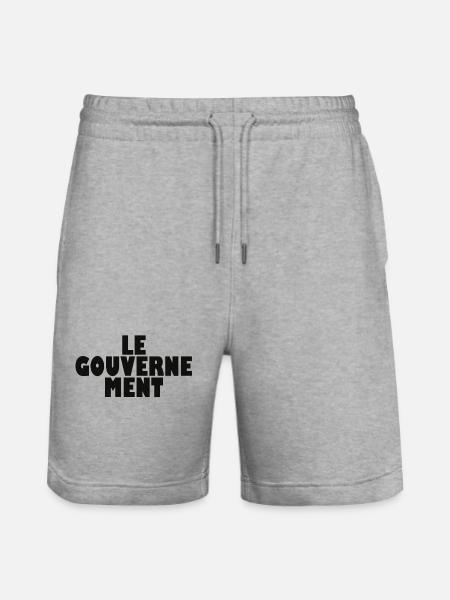 LE GOUVERNE MENT - Short de jogging bio TRAINER Stanley/Stella unisexe - gris chiné