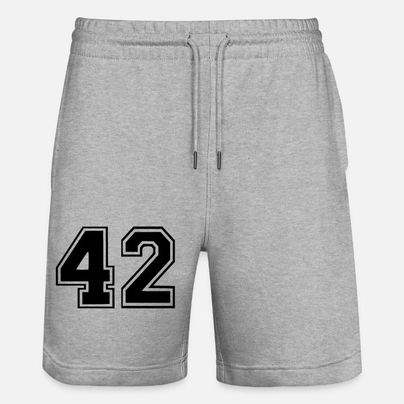 42 - Short de jogging bio TRAINER Stanley/Stella unisexe - gris chiné