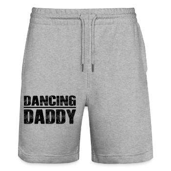 Danse Musique de danse - Short de jogging bio TRAINER Stanley/Stella unisexe - gris chiné - Devant - Nik (191cm) & Marisol (170cm)