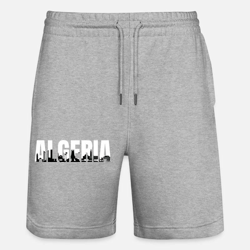Algérie villes et monuments - Short de jogging bio TRAINER Stanley/Stella unisexe - gris chiné