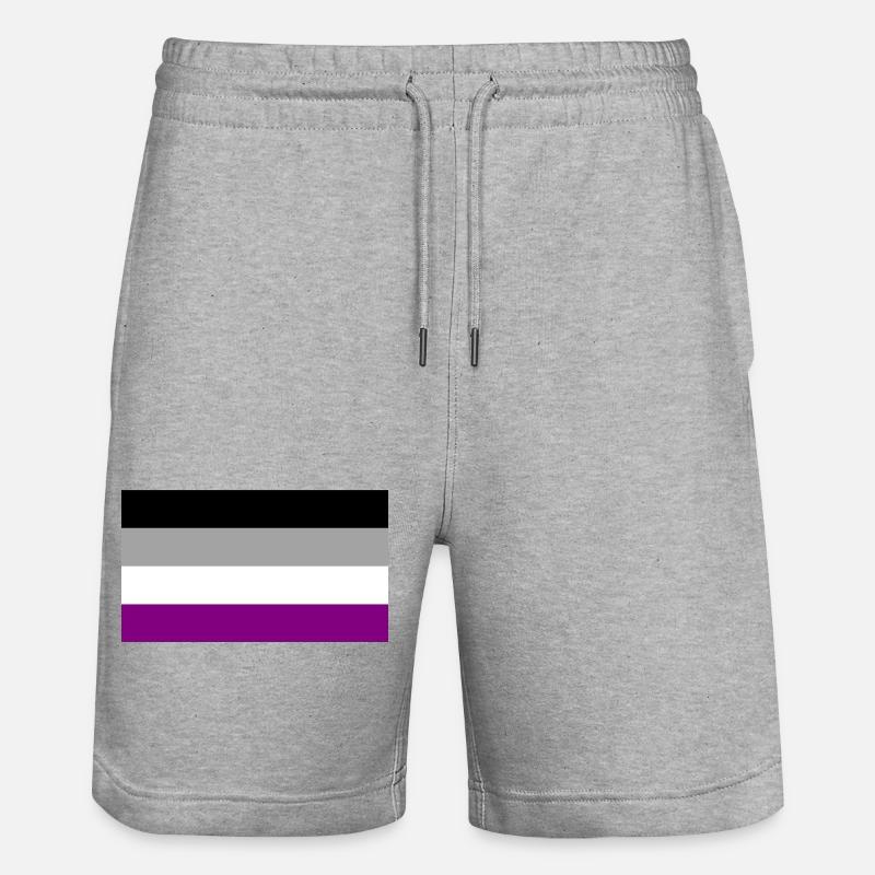 Fierté asexuée - Short de jogging bio TRAINER Stanley/Stella unisexe - gris chiné