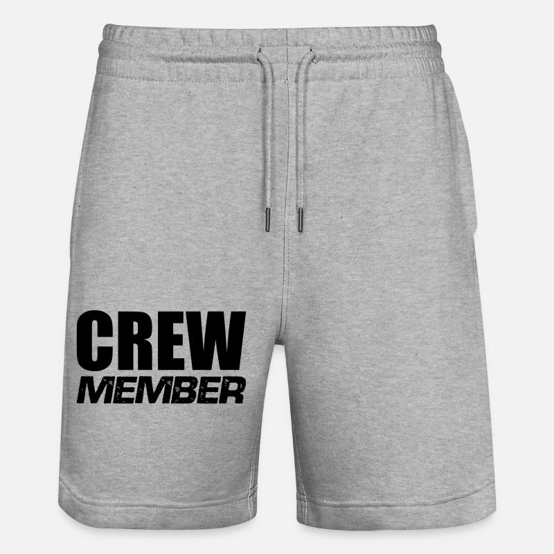 Membre d’équipage - Short de jogging bio TRAINER Stanley/Stella unisexe - gris chiné