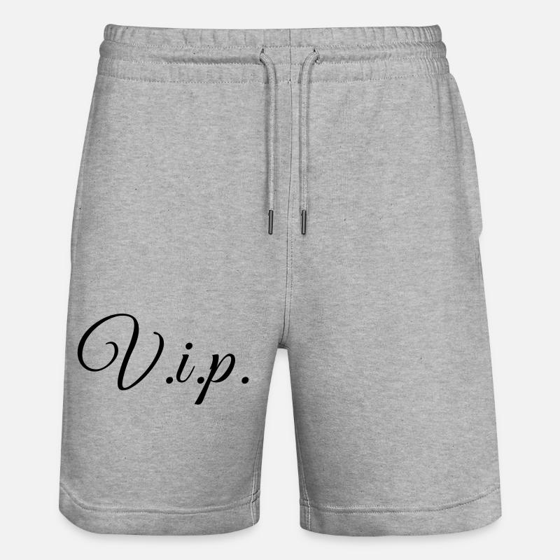 V.i.p. personne très importante - Short de jogging bio TRAINER Stanley/Stella unisexe - gris chiné